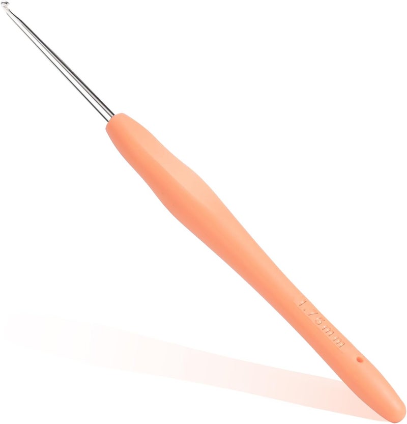 Gerute Small Size Crochet Hook Lace Crochet Needle, 1.75mm Crochet Hook, Ergonomic Crochet Hooks，Embroidery Thread Knitting Weaving Tool (1.75 mm) - Image 1